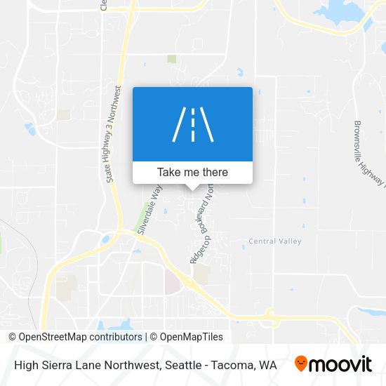 Mapa de High Sierra Lane Northwest