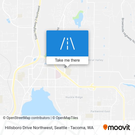Hillsboro Drive Northwest map