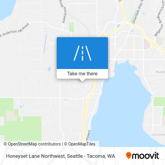 Mapa de Honeyset Lane Northwest