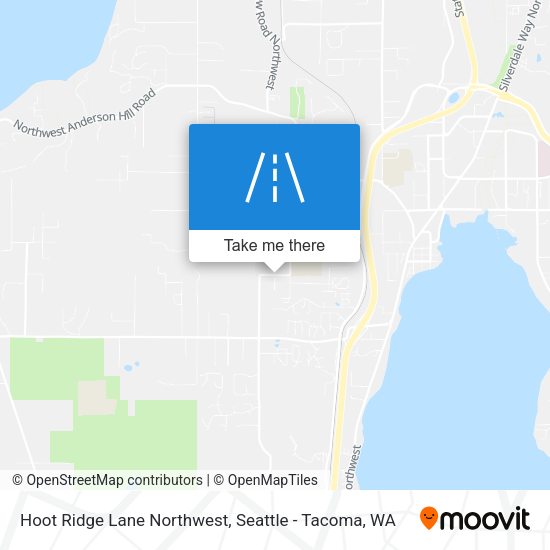 Hoot Ridge Lane Northwest map