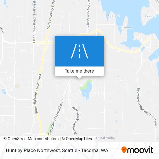 Mapa de Huntley Place Northwest