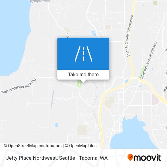 Jetty Place Northwest map