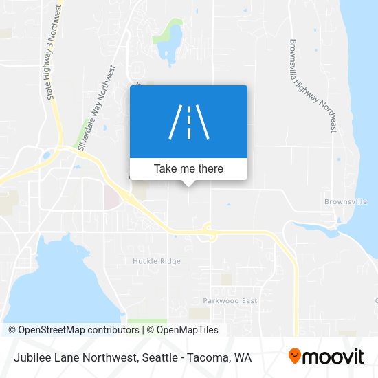 Jubilee Lane Northwest map