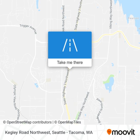 Mapa de Kegley Road Northwest