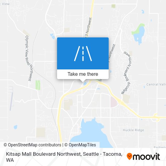 Mapa de Kitsap Mall Boulevard Northwest