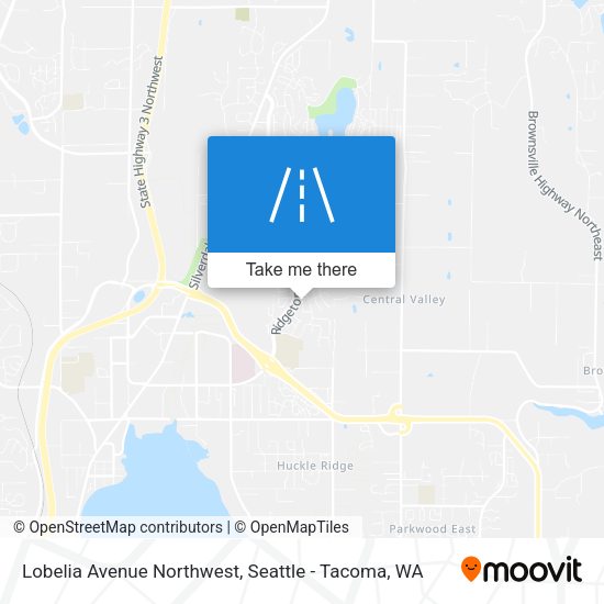 Lobelia Avenue Northwest map