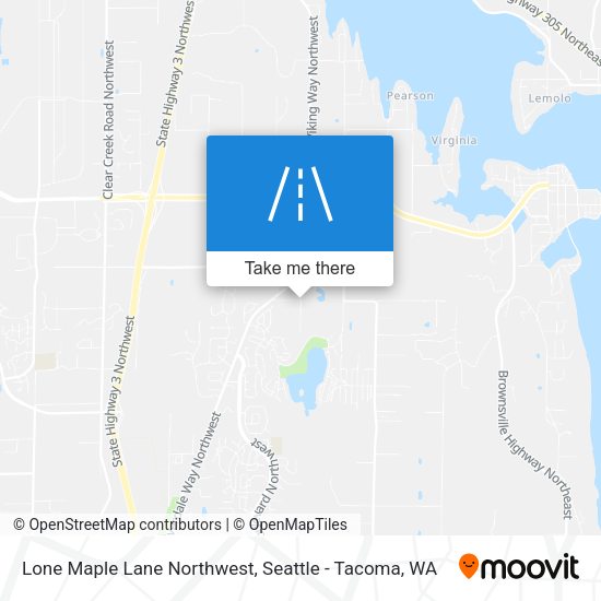Lone Maple Lane Northwest map