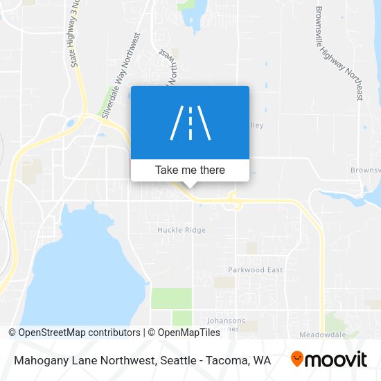 Mahogany Lane Northwest map