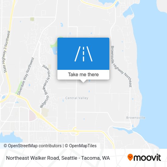 Northeast Walker Road map