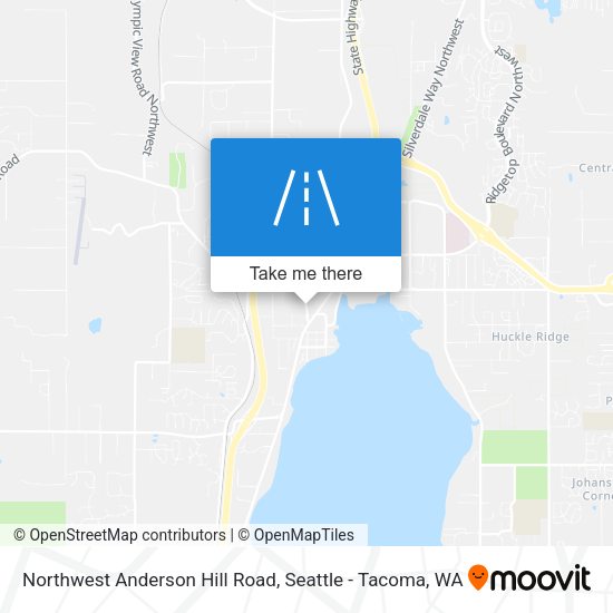 Northwest Anderson Hill Road map