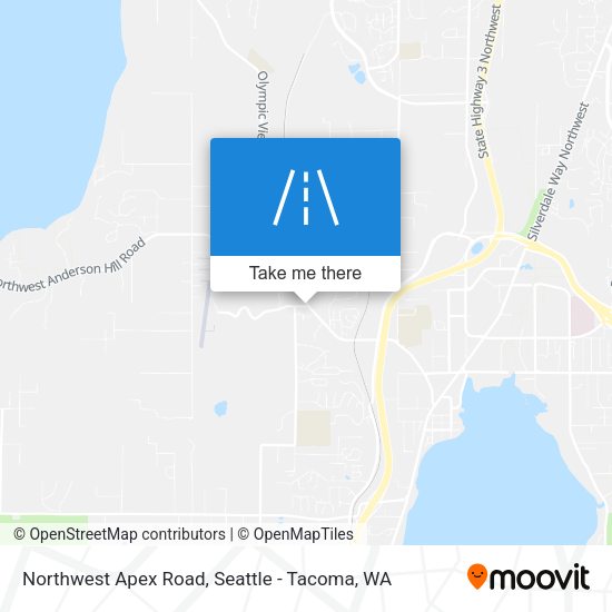 Northwest Apex Road map
