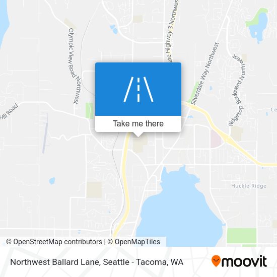 Northwest Ballard Lane map