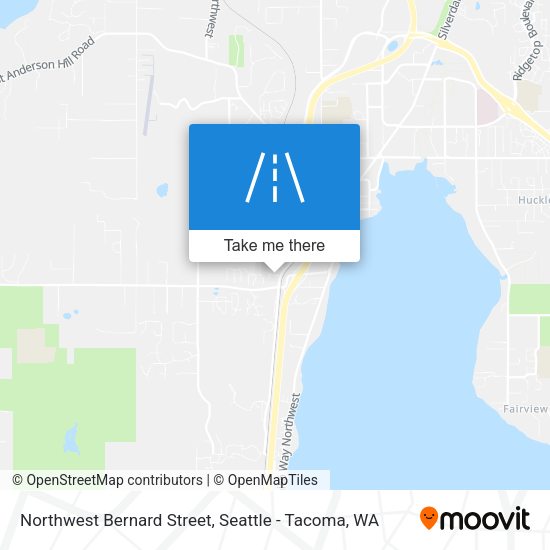 Northwest Bernard Street map
