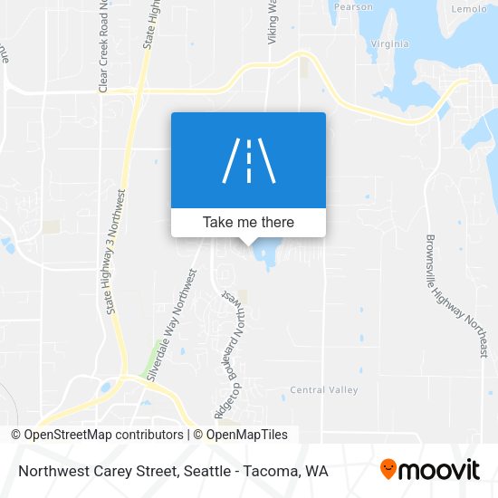 Mapa de Northwest Carey Street