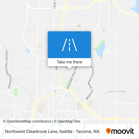 Northwest Clearbrook Lane map