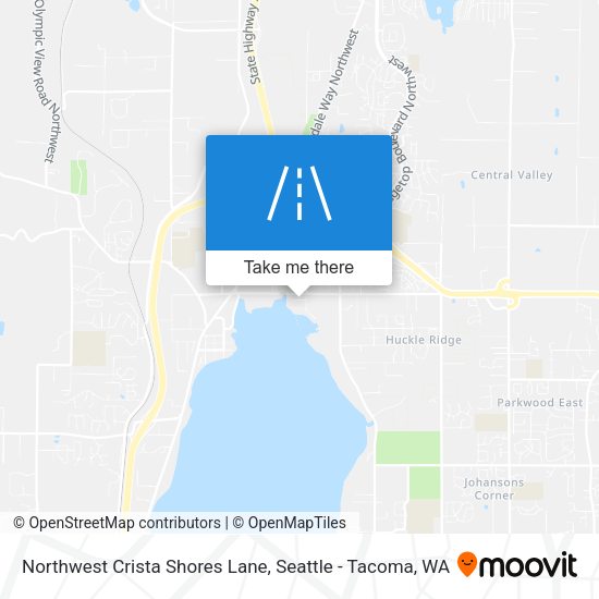 Northwest Crista Shores Lane map