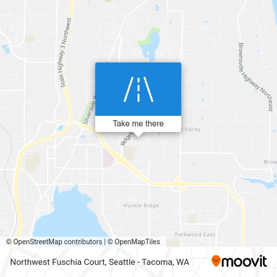 Mapa de Northwest Fuschia Court