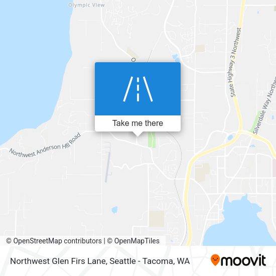 Mapa de Northwest Glen Firs Lane