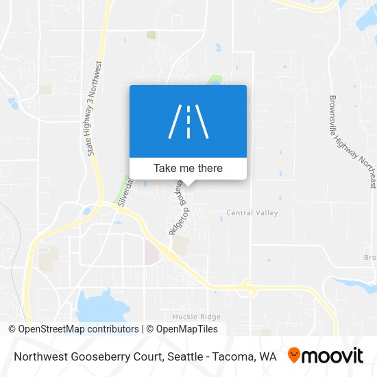 Northwest Gooseberry Court map