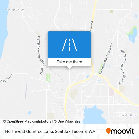 Northwest Gumtree Lane map