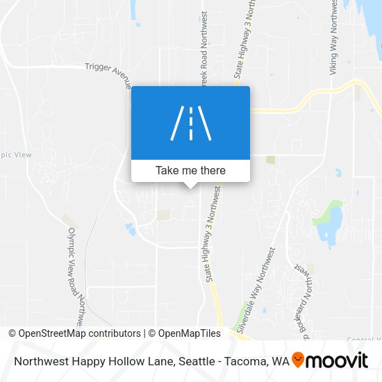 Mapa de Northwest Happy Hollow Lane