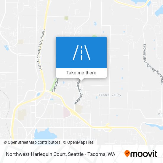 Northwest Harlequin Court map