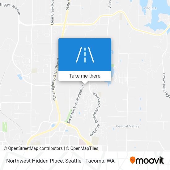 Northwest Hidden Place map