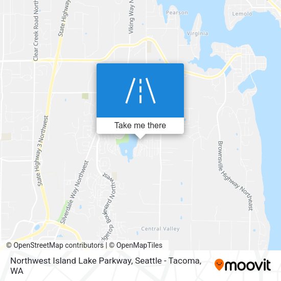 Northwest Island Lake Parkway map