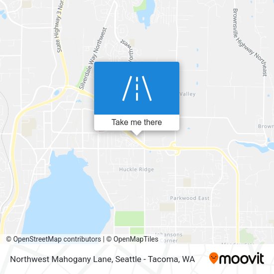 Northwest Mahogany Lane map