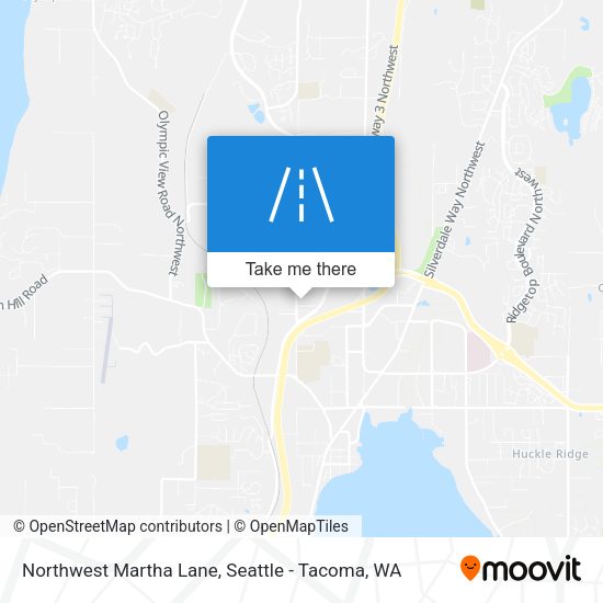 Northwest Martha Lane map
