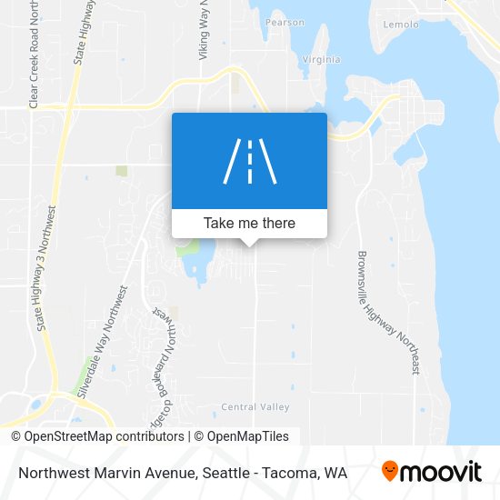 Mapa de Northwest Marvin Avenue