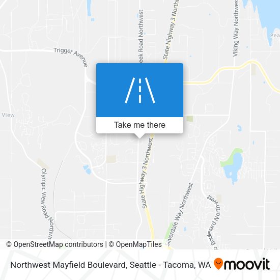 Northwest Mayfield Boulevard map