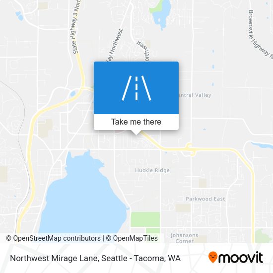 Northwest Mirage Lane map