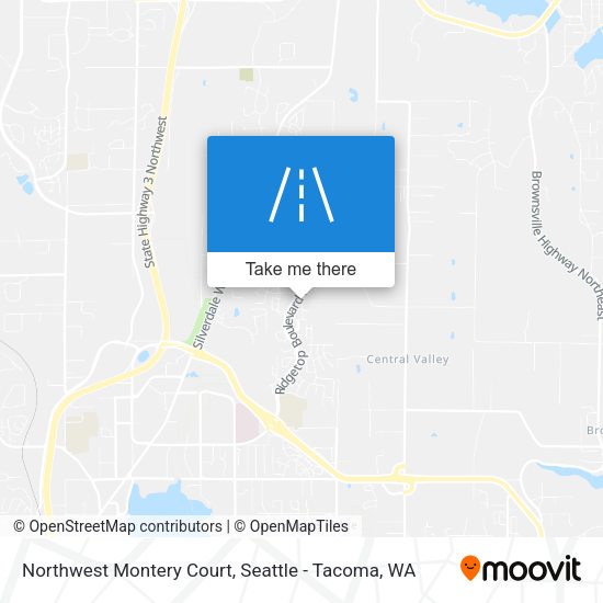 Northwest Montery Court map