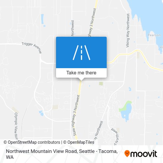 Mapa de Northwest Mountain View Road