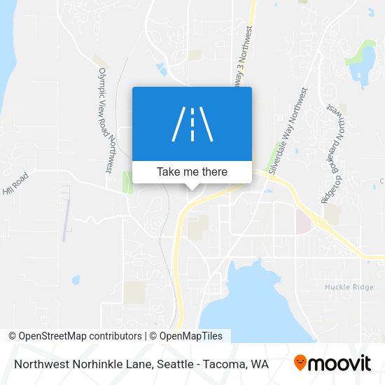 Mapa de Northwest Norhinkle Lane