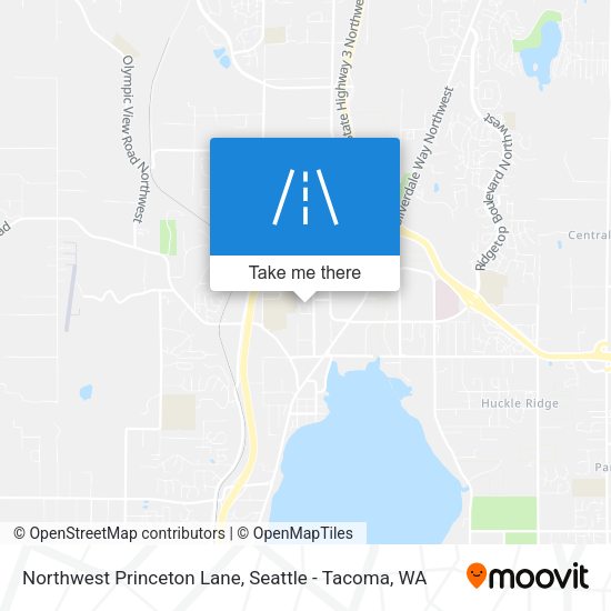 Northwest Princeton Lane map