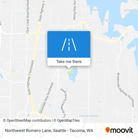Northwest Romero Lane map