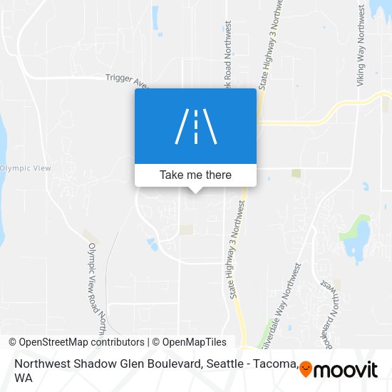Northwest Shadow Glen Boulevard map