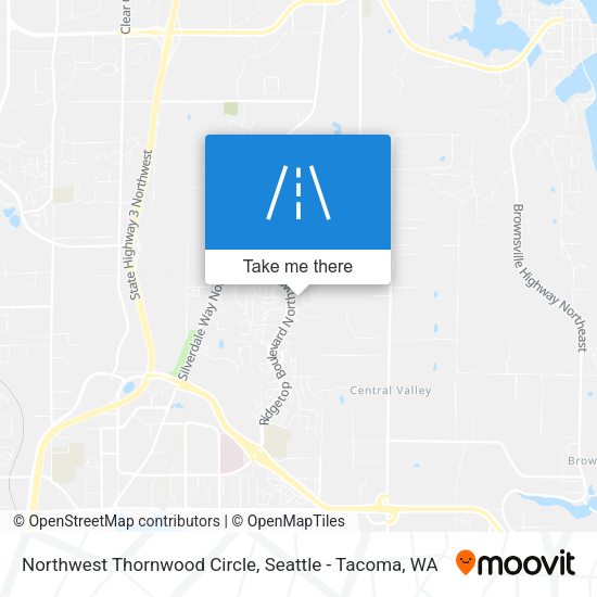 Northwest Thornwood Circle map