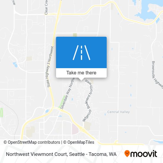 Northwest Viewmont Court map