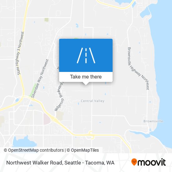 Northwest Walker Road map