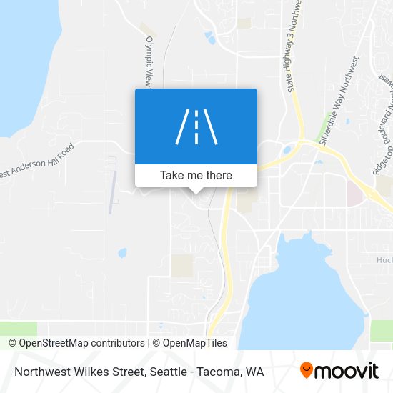 Northwest Wilkes Street map