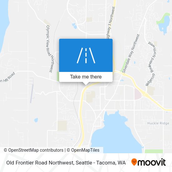 Mapa de Old Frontier Road Northwest