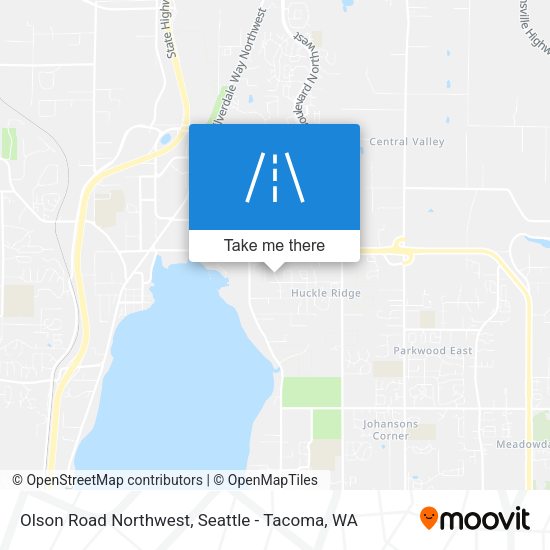 Olson Road Northwest map
