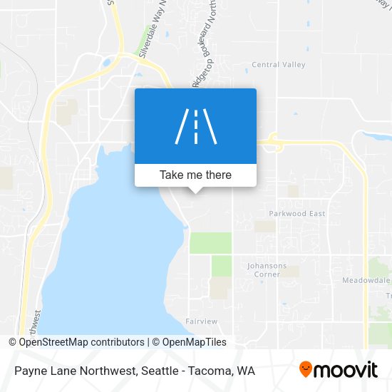 Payne Lane Northwest map