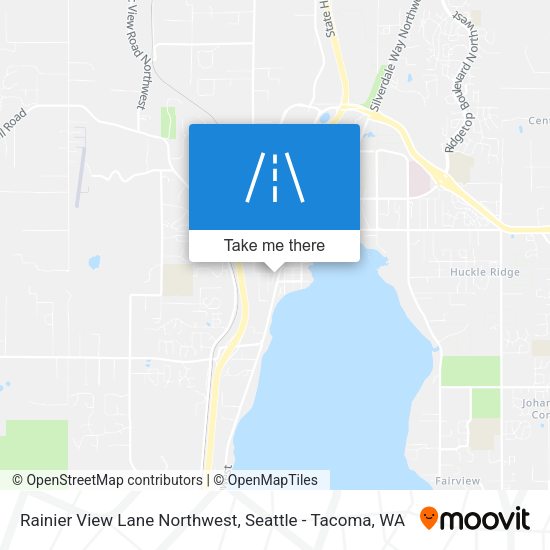 Rainier View Lane Northwest map