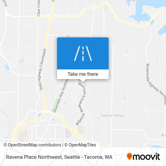 Ravena Place Northwest map