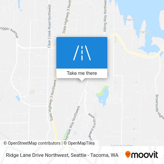 Ridge Lane Drive Northwest map