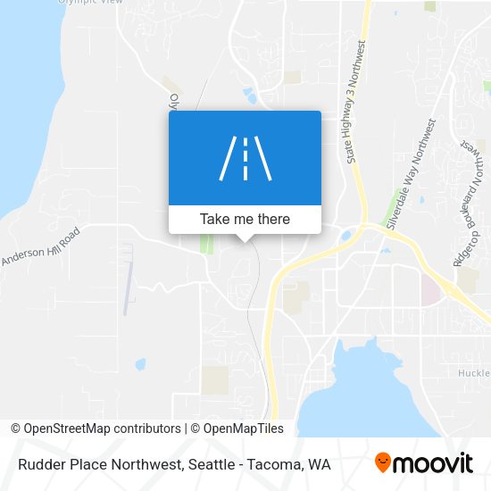 Mapa de Rudder Place Northwest
